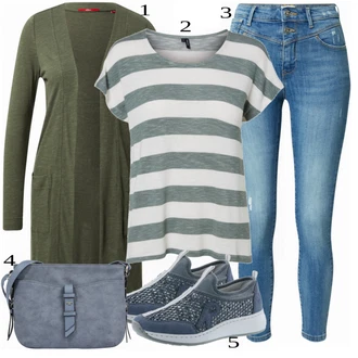 outfit mit Siva Čevlj Superga Rieker "Tvoj cool outfit"