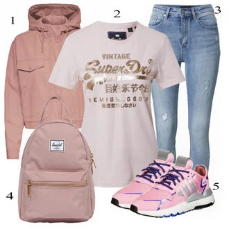 outfit mit Turkizna/Siva Kavbojke VERO MODA "Tvoj modni izgled"
