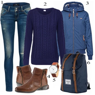 Outfit s Bílá/Růžová/Fialová Kožená bunda/Kotníková Bota/Motorkářské Džíny/Džíny s Rozparkem/Džíny s Dírou/Džíny s Nízkým Sedem/Džín s Nízkým Pasem/Patchworkové Džíny/Slim Fit Džíny/Navlékací džíny/Kožená Pánská Bund LTB "Gap Svetr"