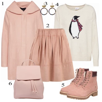 Festival Outfit s Růžová/Béžová/Fialová/Hnědá Krátká Sukně/Moderní Sukně/90tá Léta Sukně/Vázací Sukně/Unisex Sukně/Sukně Áčkového Střihu/Manšestrová Sukně/70tá Léta MiniSukně/Rozhalená Sukně Minimum "Gap pulovr"Look: Bar, Karneval, Koncert, Festival, Škola, Matriční úřad