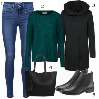 Outfity na zimu s Halenka & Tunika "Zelená Blůza"