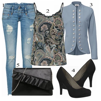 Outfit s Bota Na Podpatku Tamaris "Heine"
