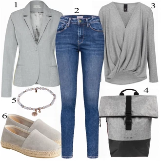 Outfity na podzim Zvěrokruh s Bílá/Modrá/Zlatý Náramek Fossil "Heine"Look: Boho, Šik, Elegantní, Sportovní, Zvěrokruh, Retro, 80tá léta