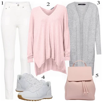 Outfit s Pastelové barvy Sport Běžecká bota Nike Sportswear "Heine Svetr"