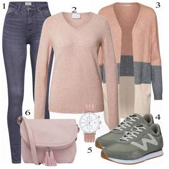 Outfit s Šedá Teniska WODEN "Podzimní Outfit pro každodenní nošení"