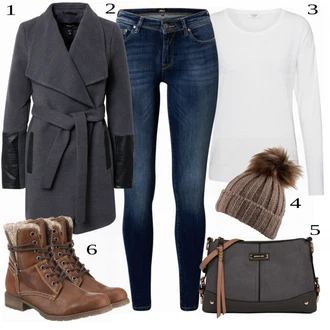 Outfit sa Crna Traper Jakna VERO MODA "Tvoj udoban outfit"