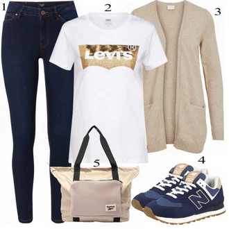 Outfit sa Crna Tenisica New Balance "Tvoj otmjeni outfit"