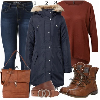 outfit mit Rdeča Škorenj Mustang "1"