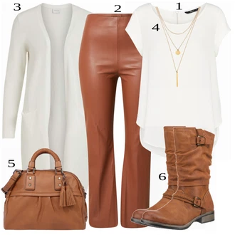 outfit mit Rjava Škorenj Rieker "Oblačila za vsakdan v jeseni"