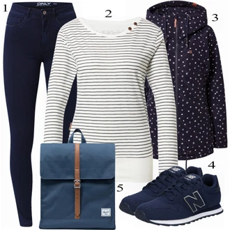 Outfit sa Crna Tenisica New Balance "Savršeno za jesen"