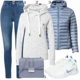 Bela Nike Superga outfiti za dame image