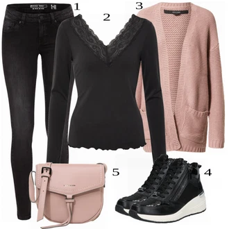 Outfit sa Plava Tenisica Tom Tailor "Jesenski Look"