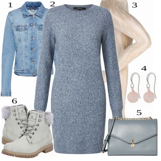 Outfit s Kozačka Tom Tailor "Podzimní Vzhled"