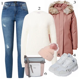 Outfit sa Bež Šešir Tommy Hilfiger "Tvoj udoban outfit"