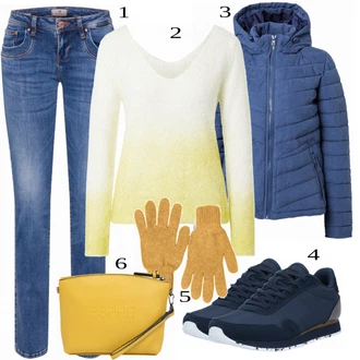 Outfit s Černá Teniska WODEN "Podzimní Vzhled"