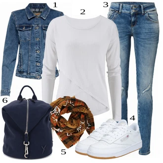 outfit mit Siva Superga Reebok Classic "1"