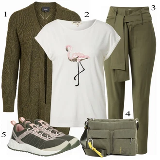 Outfit s Šedá Teniska Timberland "Outfity na každý den"