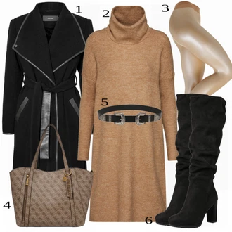 Jesenske Outfiti mit Rjava Obleka Only "1"