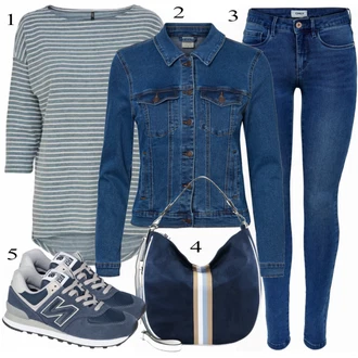 574 Outfit s Šedá Běžecká bota/Zimní bota/Nízká Teniska/Nízká bota na podpatku/Šněrovací Bota New Balance "Ulice Styl Outfit"