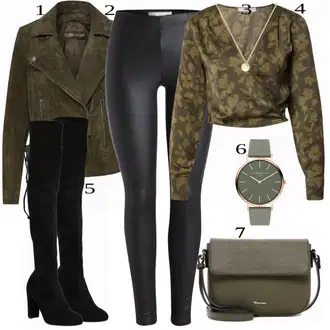 Outfit sa Zeleno Bluza "Tvoj otmjeni outfit"