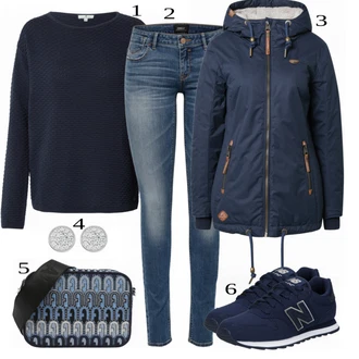 Outfit sa Crna Tenisica New Balance "Tvoj otmjeni outfit"