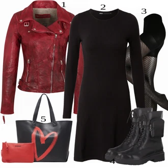 outfit mit Črna Škorenj Tamaris "1"