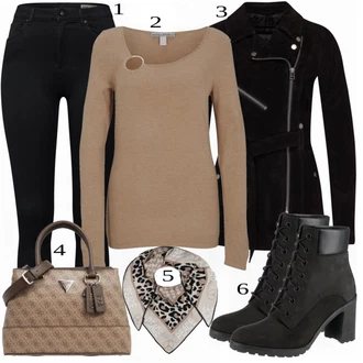 outfit mit Črna Škorenj Timberland "1"