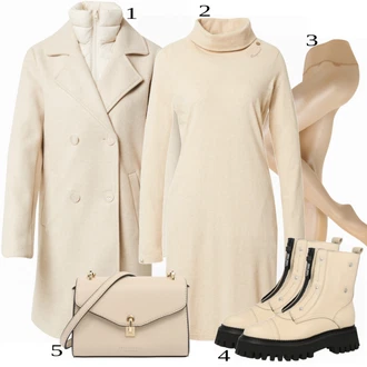 outfit mit Roza/Bež/Modra Obleka Ragwear "1"