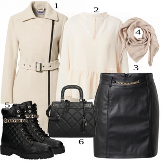 outfit mit Črna Škorenj Guess "1"