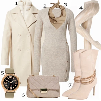 Outfity na podzim s Šedá/Růžová/Béžová/Modrá Punčocháče Swedish Stockings "Elegantní vzhled"