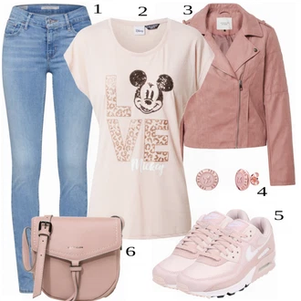 Outfit s Béžová Kožené Bund JdY "Podzimní Ležérní Outfit"