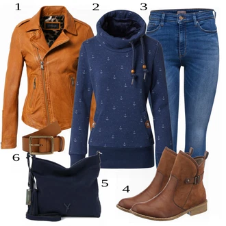 Outfit s Hnědá/Červená Kozačka Jezdecká Bota/Kožená kotníková bota/Chelsea Boty/Kotníková Bota s Podšívkou/Kovbojská kotníková bota/Westernová Kotníková Bota/Letní kotníková Kozačka/Vintage Kotníková Bota/Plochá Kotníková Bota Rieker "Podzimní Ležérní Outfit"