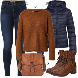 outfit mit Rdeča Škorenj Mustang "1"