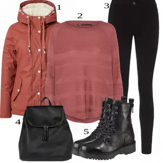 outfit mit Črna Škorenj Dockers by Gerli "1"