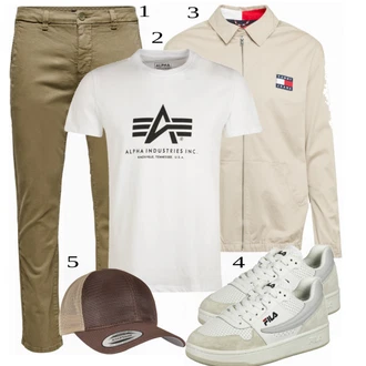 outfit mit Siva Casual Majica Alpha Industries "Priložnostna oblačila"