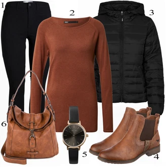 Outfit sa Crna Traper Jakna VERO MODA "Tvoj otmjeni outfit"