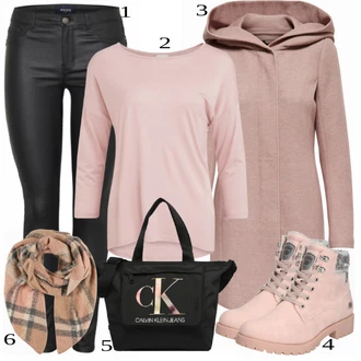 outfit mit Roza/Bež/Modra Škorenj Dockers by Gerli "1"