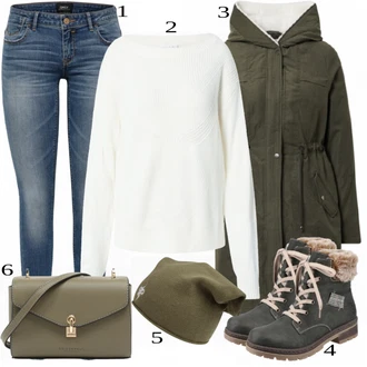 outfit mit Črna Škorenj Rieker "1"
