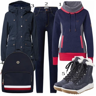 outfit mit Črna Škorenj Rieker "1"