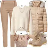 Bež Rieker čizmice outfit image