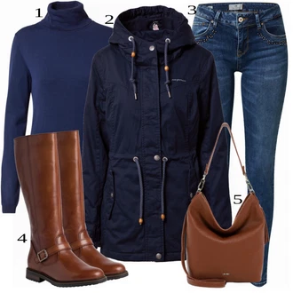 outfit mit Rdeča Škorenj Tamaris "1"