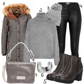 Outfit s Šedá Čepice Chillouts "Ivana"