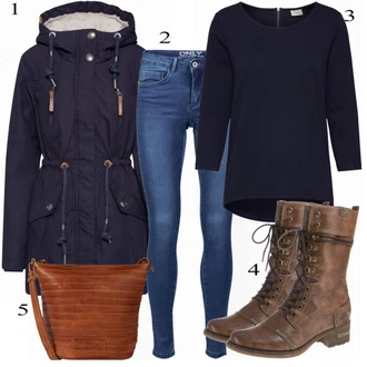 Outfity na zimu s ?erná Pletený Od?v JdY "JACQUELINE De YONG"