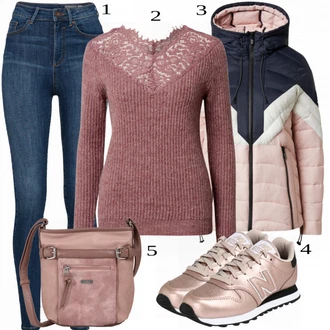Outfit s Šedá Superdry "Skvělé pro podzim"