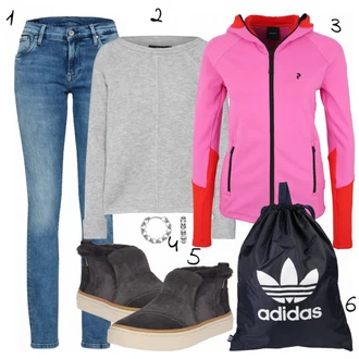 Outfit s Černá TOMS "Veselý"