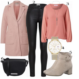 outfit mit Bež Hailys "Tvoja elegantna obleka"