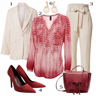 outfit mit Rdeča Visoka petka Mango "Tvoj cool outfit"