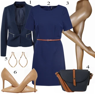 Outfit s Bota Na Podpatku Mango "Klasický Outfit"