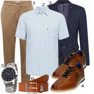 outfit mit Rjava Brax "Priložnostna oblačila"