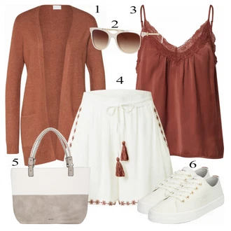 Outfit s Modrá/Šedá Teniska Tommy Hilfiger "Barevný letní outfit"